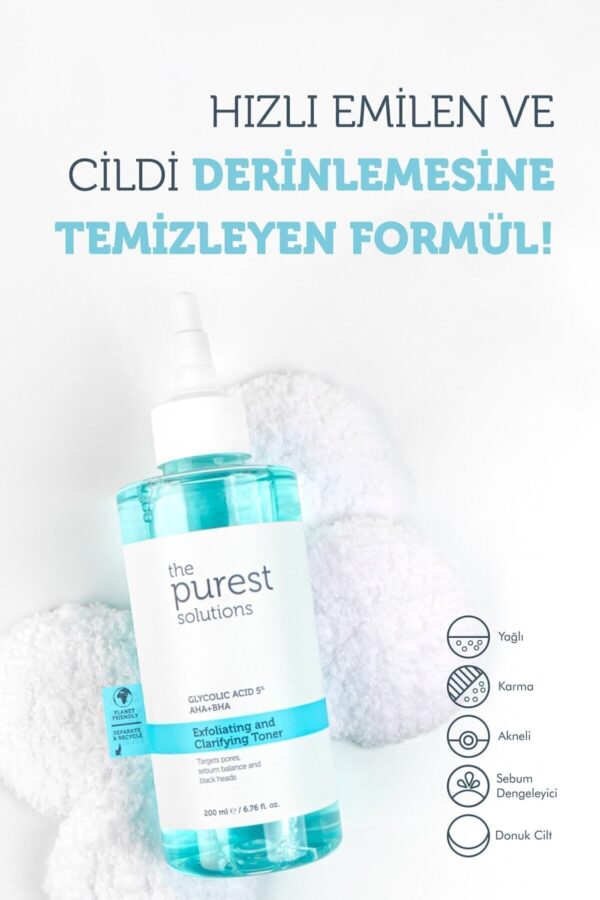The Purest Solutions Glykolsäure-Tonikum – revitalisierend und porenstraffend, 200 ml für jede Haut – Bild 3