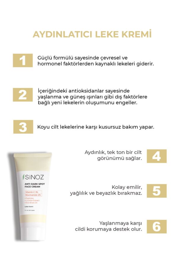 Sinoz 40 ml Blemish Cream – VITAMIN C 3 % NIACINAMIDE 2 % – Bild 2