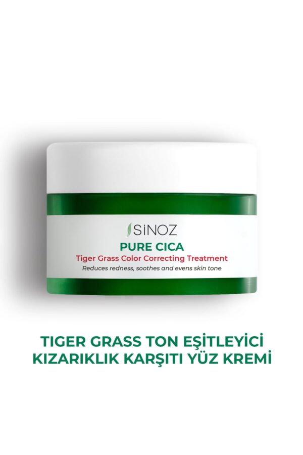 Sinoz 15 ml Pure Cica Tiger Grass Tone – gleichmäßige und intensiv reparierende Gesichtscreme