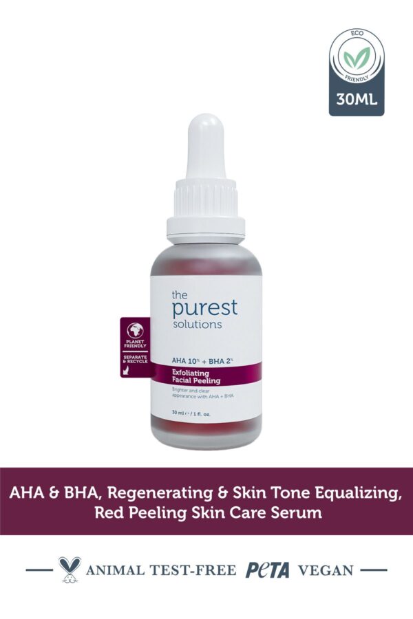 The Purest Solutions 10% Aha 2% Bha Peeling - Fruchtsäurepeeling Gesicht, vegan, 30ml – Bild 2