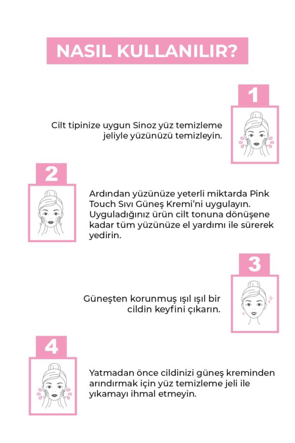 Sinoz Pink Face Sunscreen – Instant Tone Equalizer, Feuchtigkeitscreme Spf50 – Bild 4