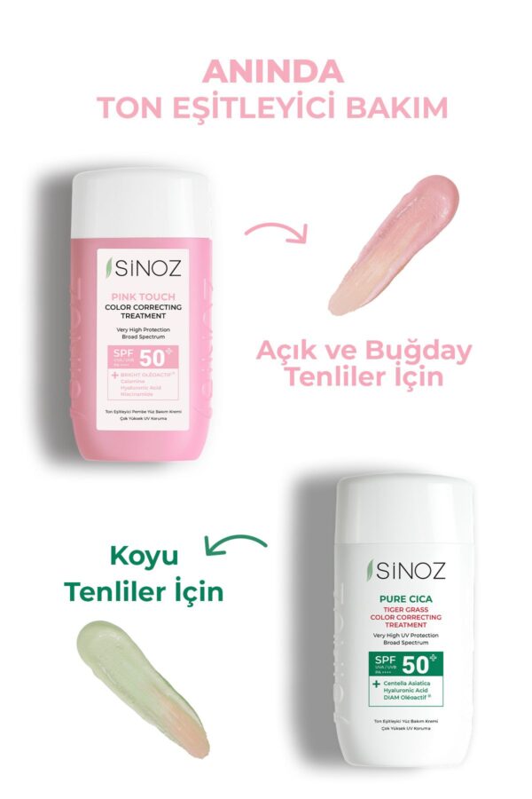 Sinoz Pink Face Sunscreen – Instant Tone Equalizer, Feuchtigkeitscreme Spf50 – Bild 5