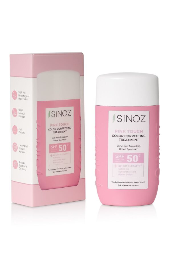 Sinoz Pink Face Sunscreen – Instant Tone Equalizer, Feuchtigkeitscreme Spf50 – Bild 7