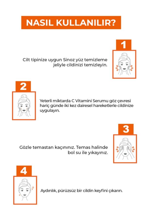 Sinoz Tone Equalizing Brightening Vitamin C 4 % Niacinamid 2 % Gesichtsserum 30 ml für jede Haut – Bild 4