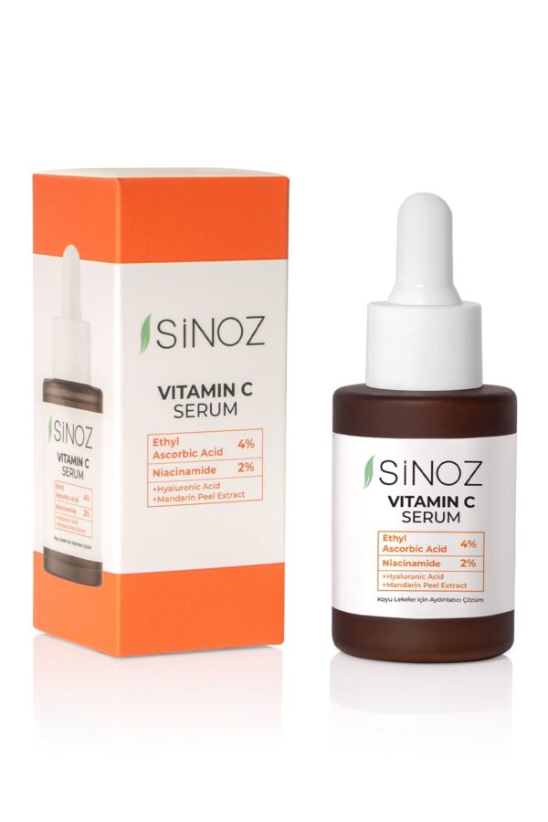 Sinoz Tone Equalizing Brightening Vitamin C 4 % Niacinamid 2 % Gesichtsserum 30 ml für jede Haut – Bild 5