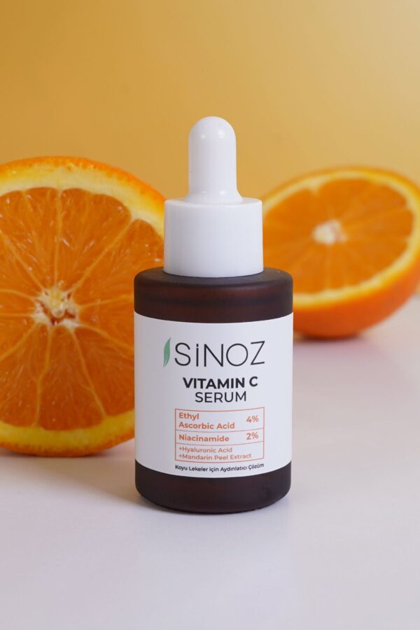 Sinoz Tone Equalizing Brightening Vitamin C 4 % Niacinamid 2 % Gesichtsserum 30 ml für jede Haut – Bild 6